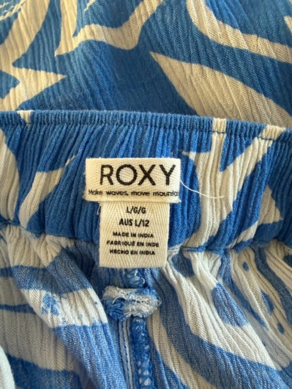 ROXY Midnight New Avenue Wide-Leg Pants Large - Picture 5 of 5